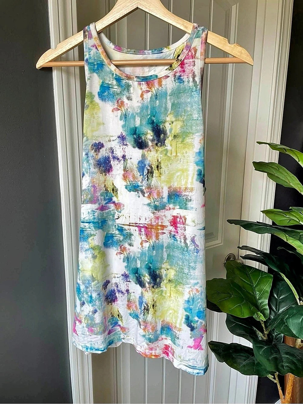 FILA Women's Tie Breaker Racerback Tank Tie Dye Top Activewear Size Large